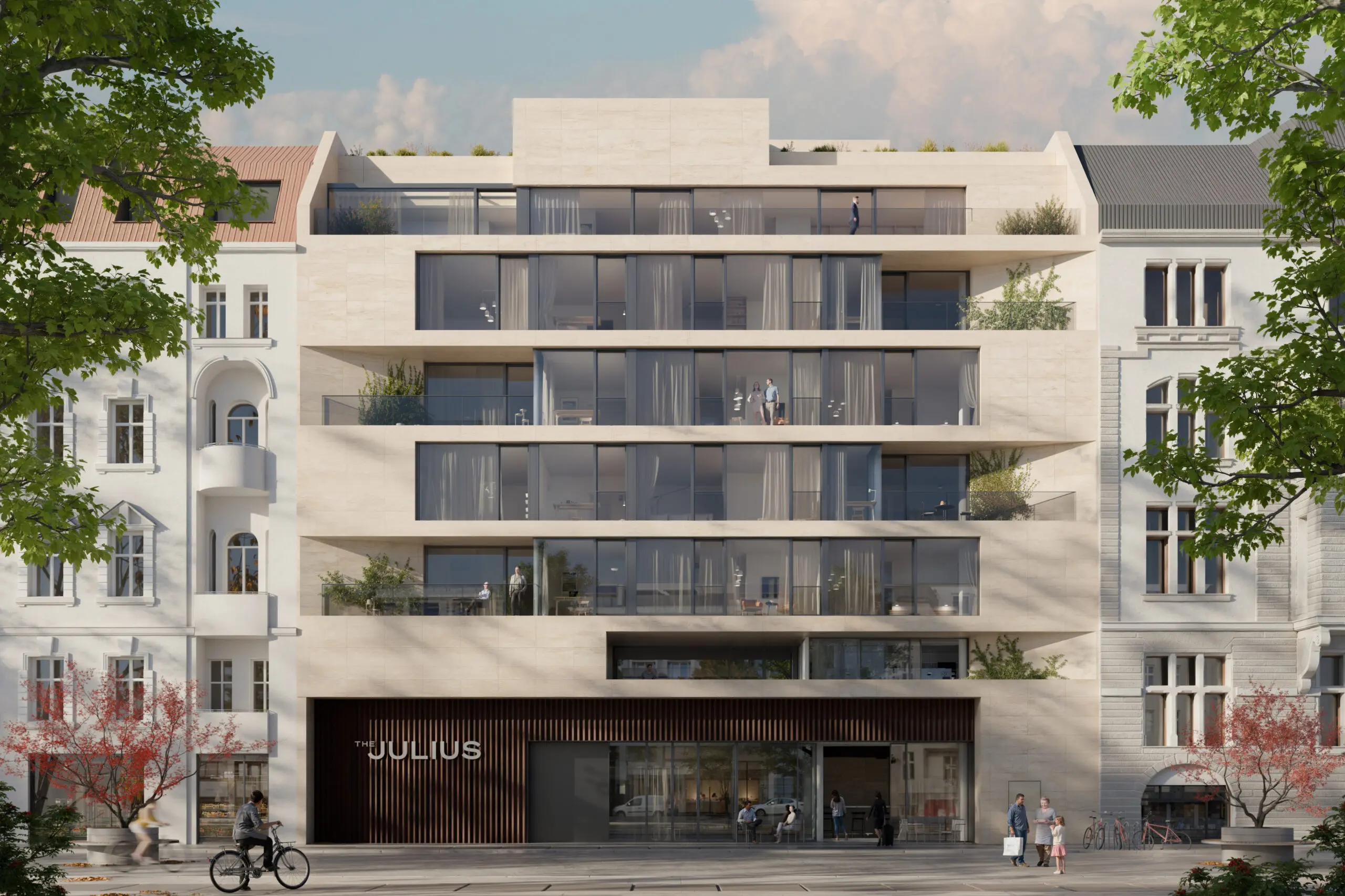 Facade of The Julius Berlin Charlottenburg — official visualisation